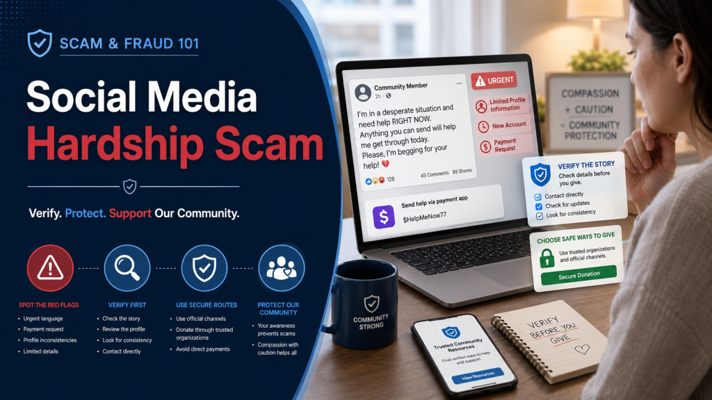 Social Media Hardship Scam feature image